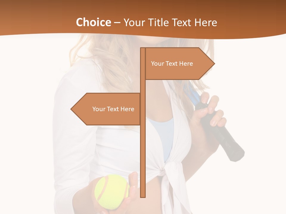 Sport Skirt White PowerPoint Template