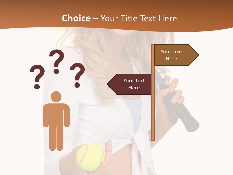 Sport Skirt White PowerPoint Template