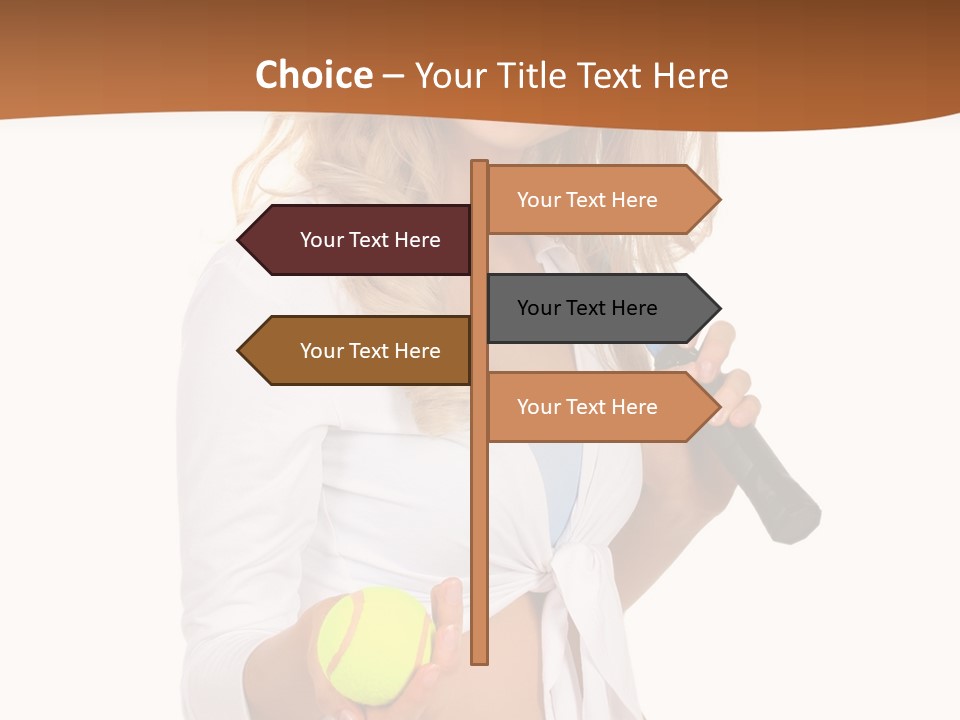 Sport Skirt White PowerPoint Template