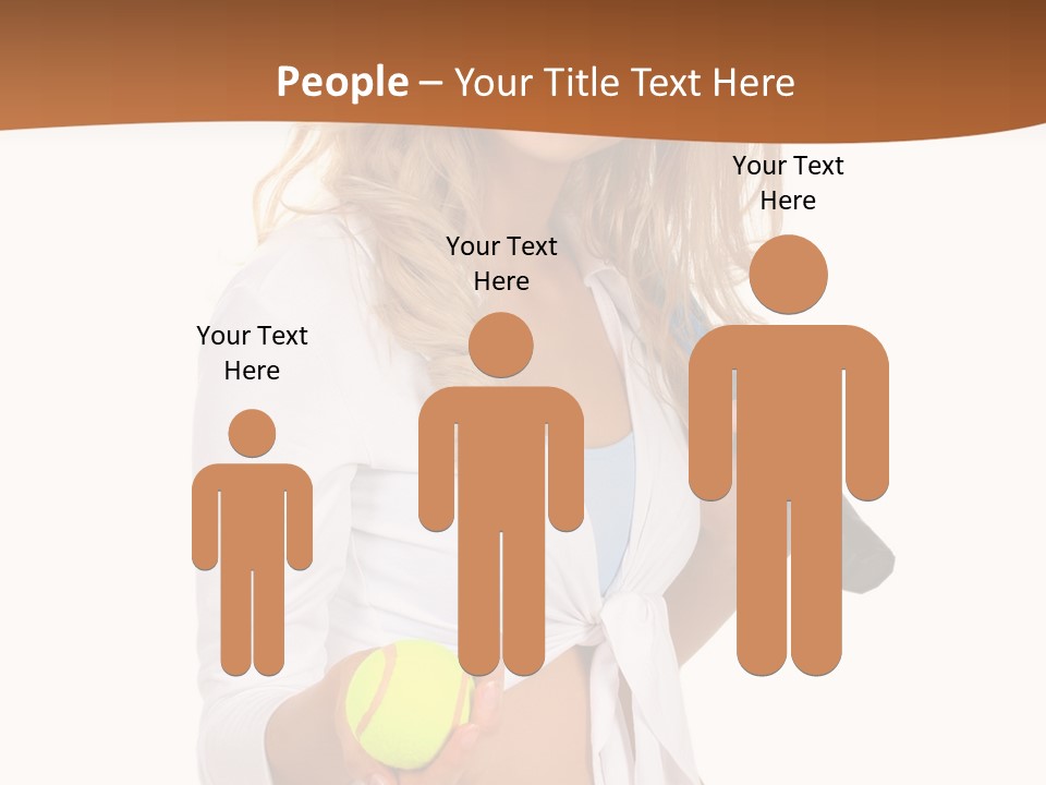 Sport Skirt White PowerPoint Template