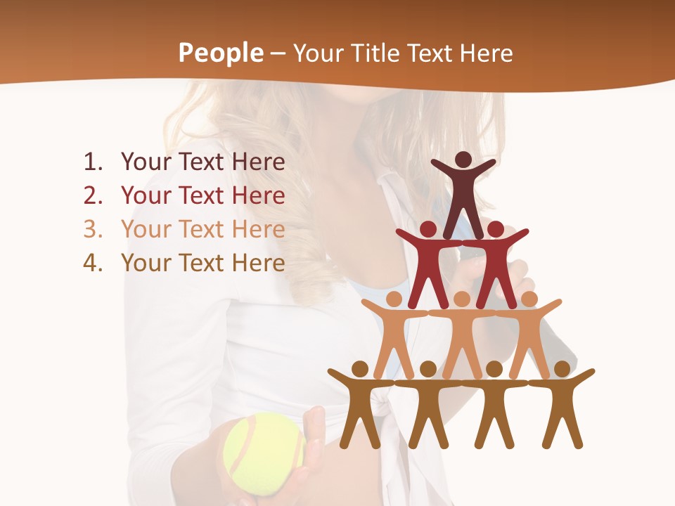 Sport Skirt White PowerPoint Template