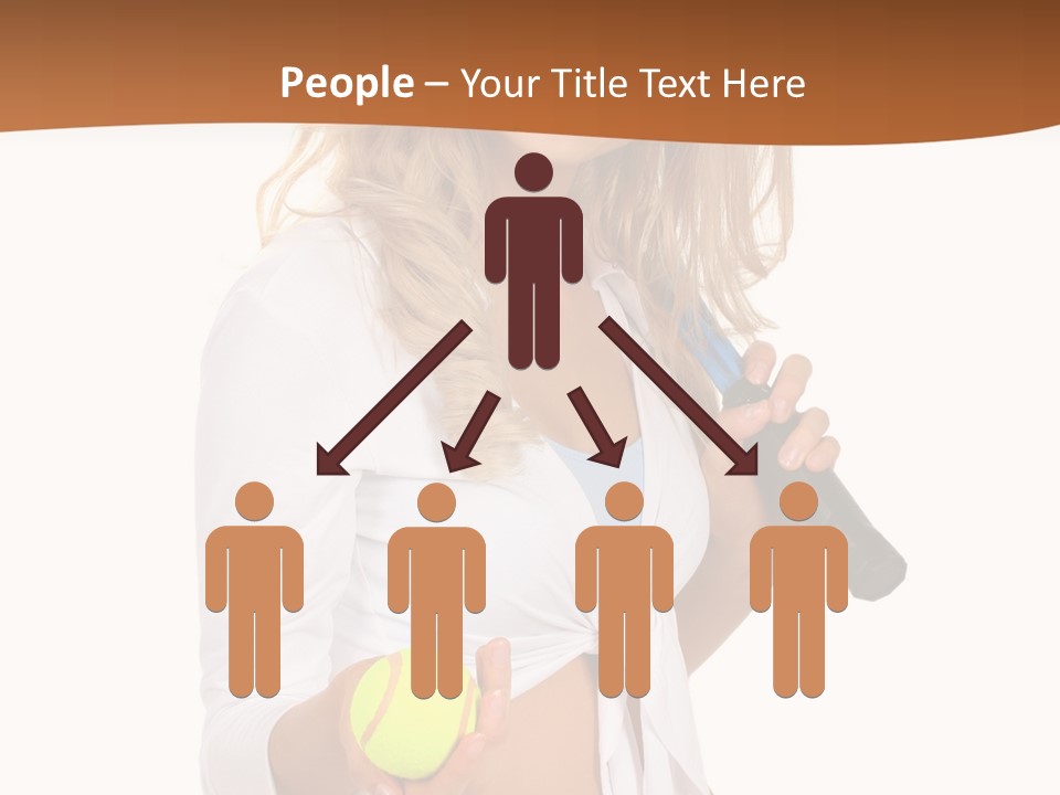 Sport Skirt White PowerPoint Template