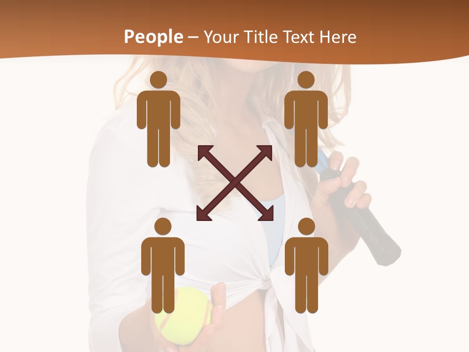 Sport Skirt White PowerPoint Template