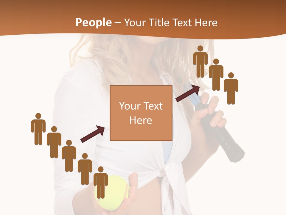 Sport Skirt White PowerPoint Template