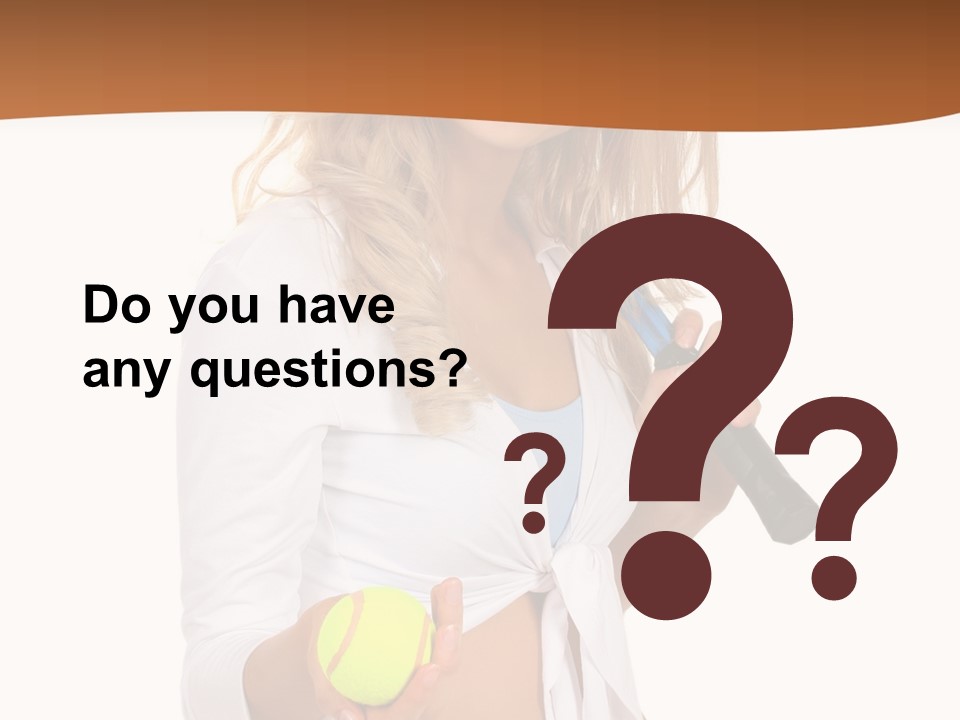 Sport Skirt White PowerPoint Template