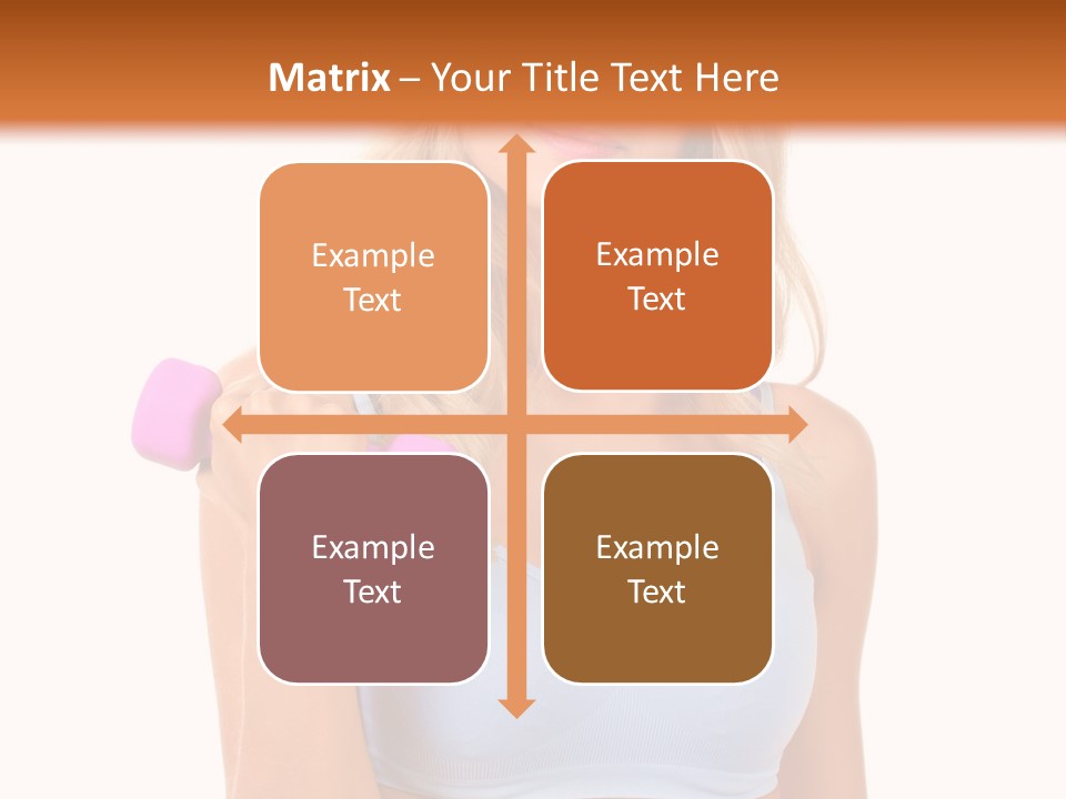 Woman Cauca Ian Exerci E PowerPoint Template