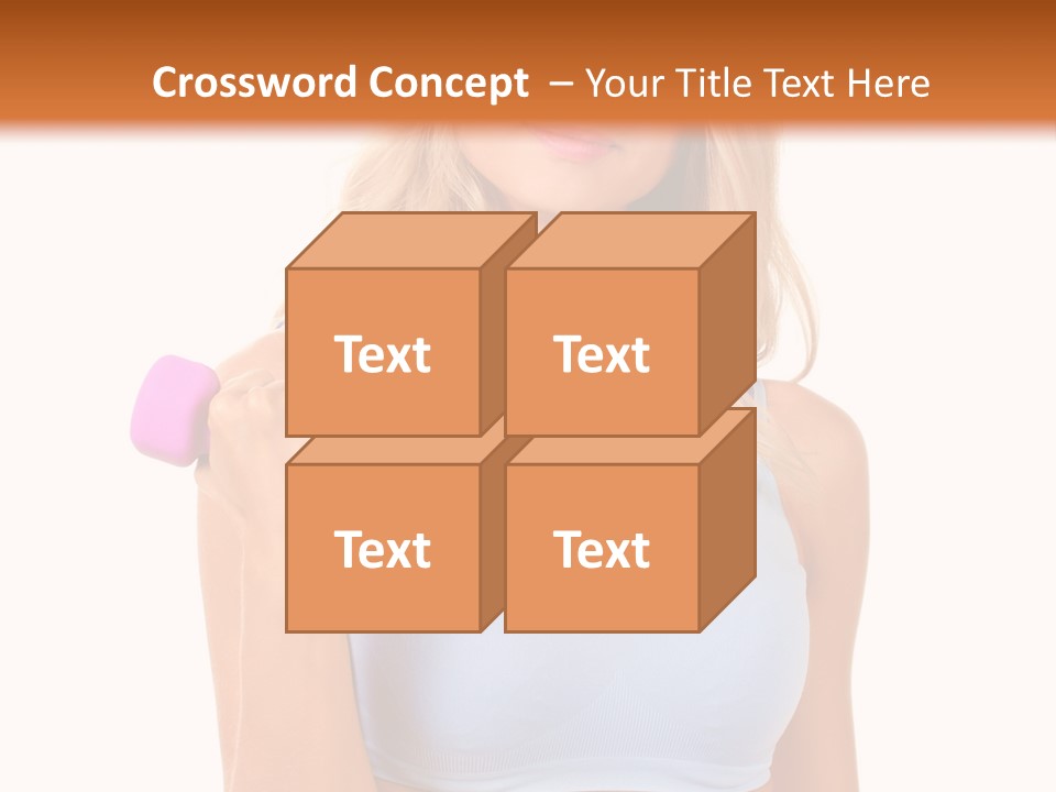 Woman Cauca Ian Exerci E PowerPoint Template