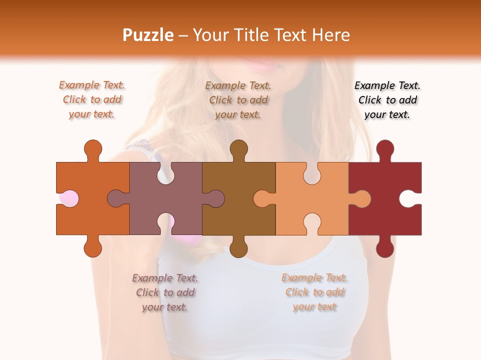 Woman Cauca Ian Exerci E PowerPoint Template