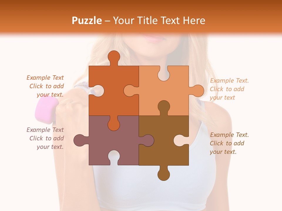 Woman Cauca Ian Exerci E PowerPoint Template