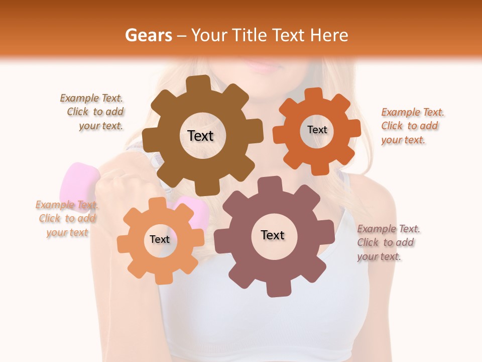 Woman Cauca Ian Exerci E PowerPoint Template