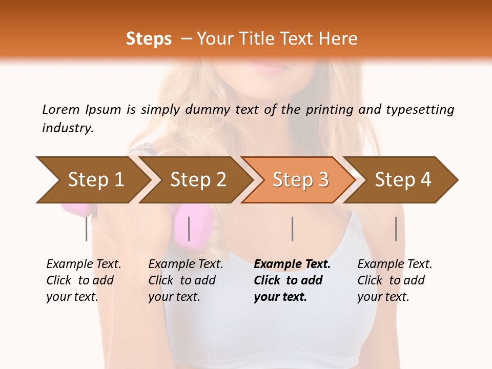 Woman Cauca Ian Exerci E PowerPoint Template