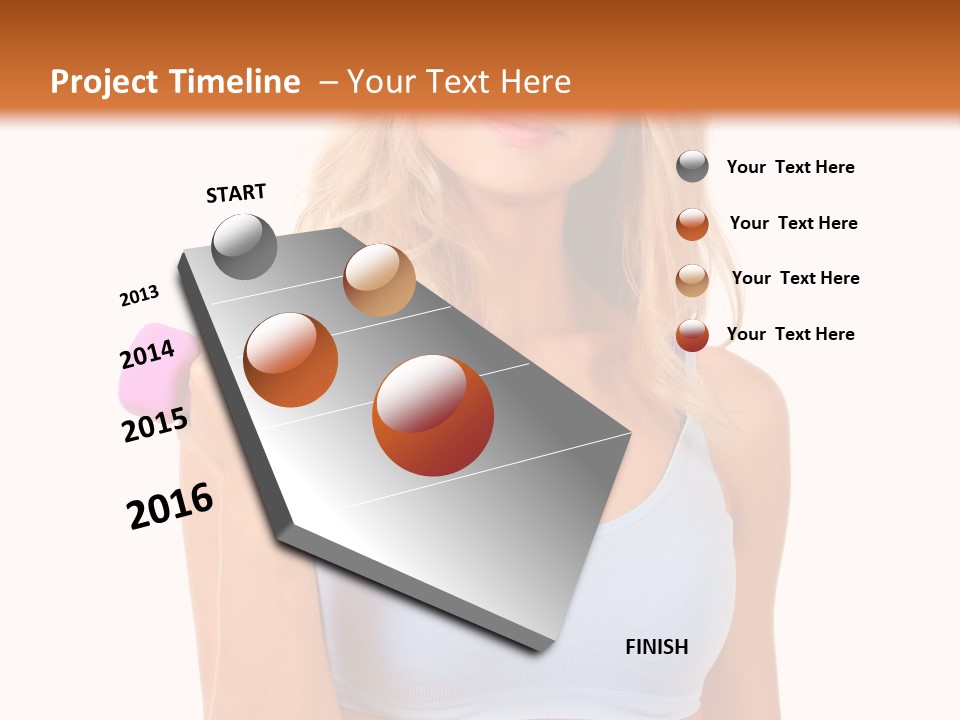 Woman Cauca Ian Exerci E PowerPoint Template