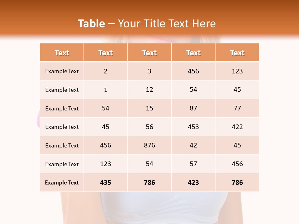 Woman Cauca Ian Exerci E PowerPoint Template