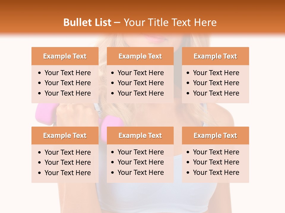 Woman Cauca Ian Exerci E PowerPoint Template