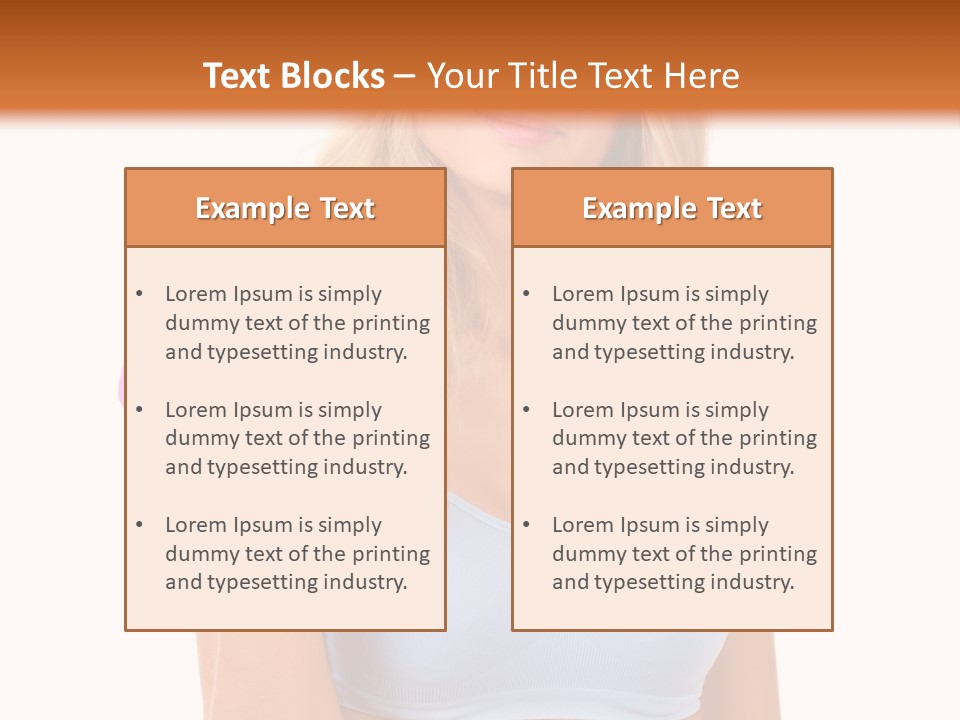 Woman Cauca Ian Exerci E PowerPoint Template