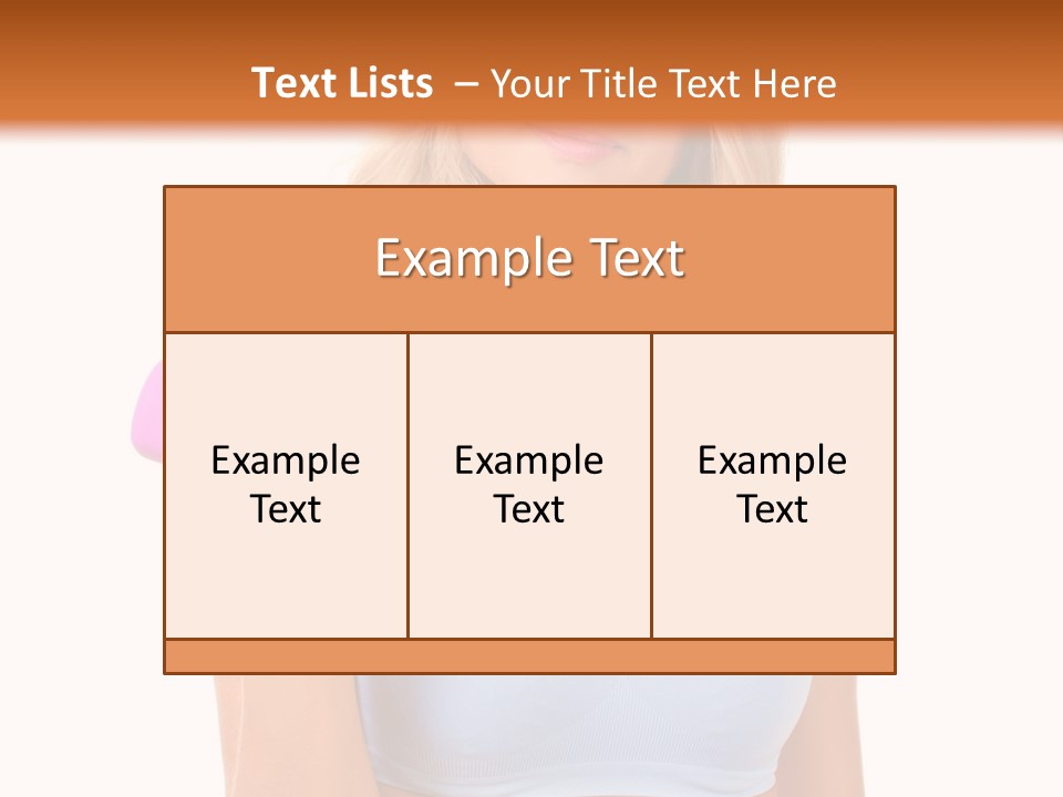 Woman Cauca Ian Exerci E PowerPoint Template