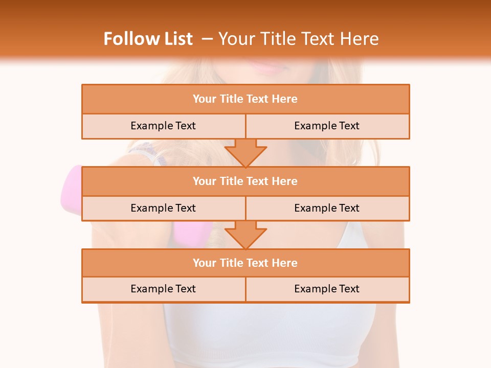 Woman Cauca Ian Exerci E PowerPoint Template