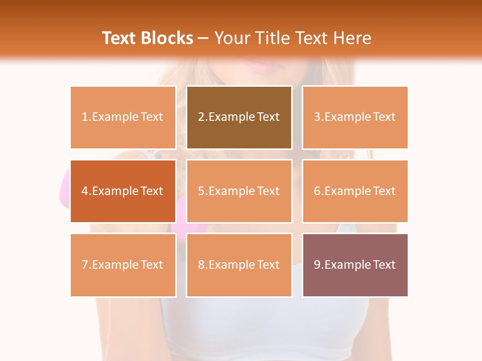 Woman Cauca Ian Exerci E PowerPoint Template