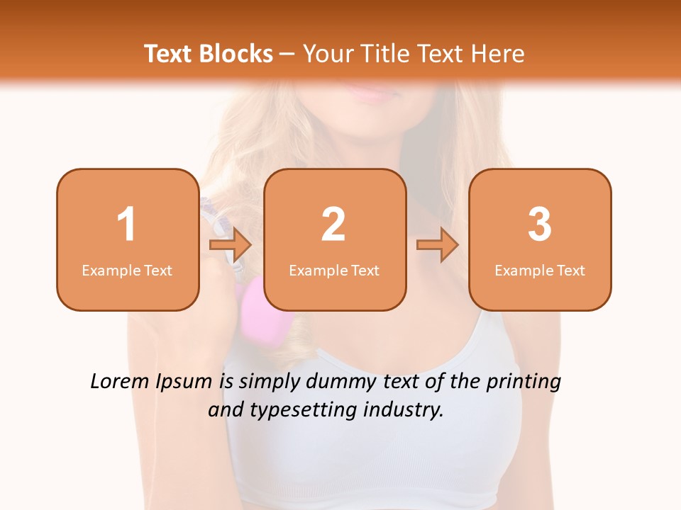 Woman Cauca Ian Exerci E PowerPoint Template