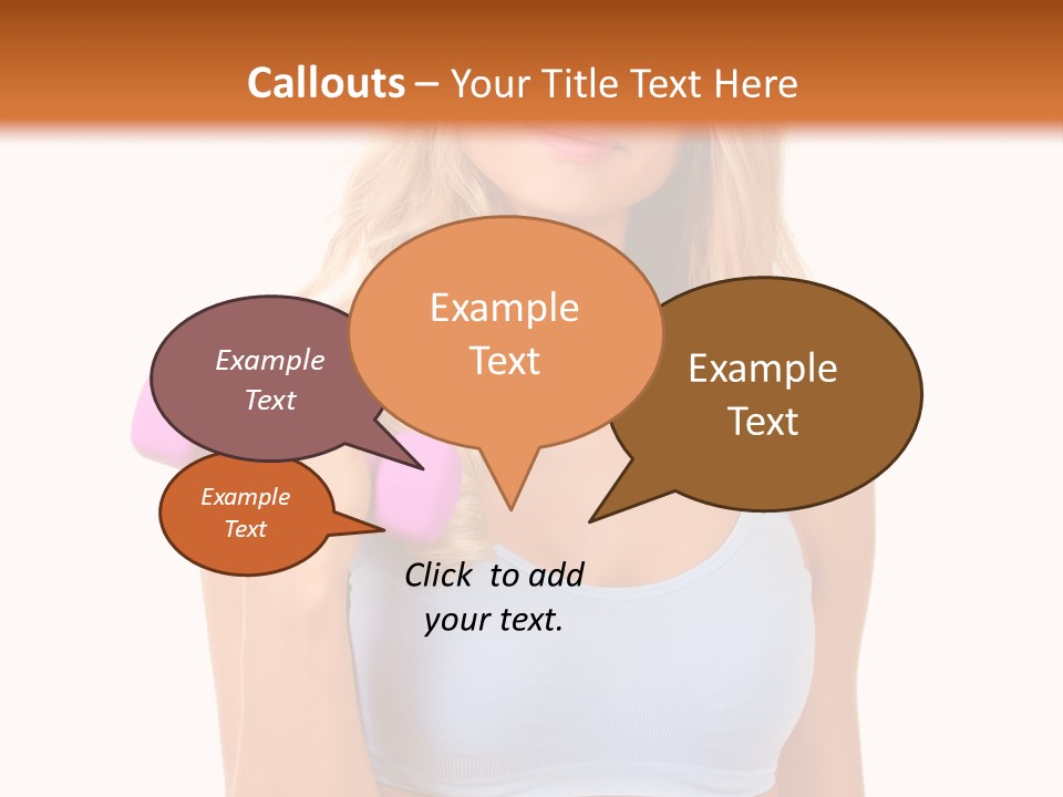 Woman Cauca Ian Exerci E PowerPoint Template