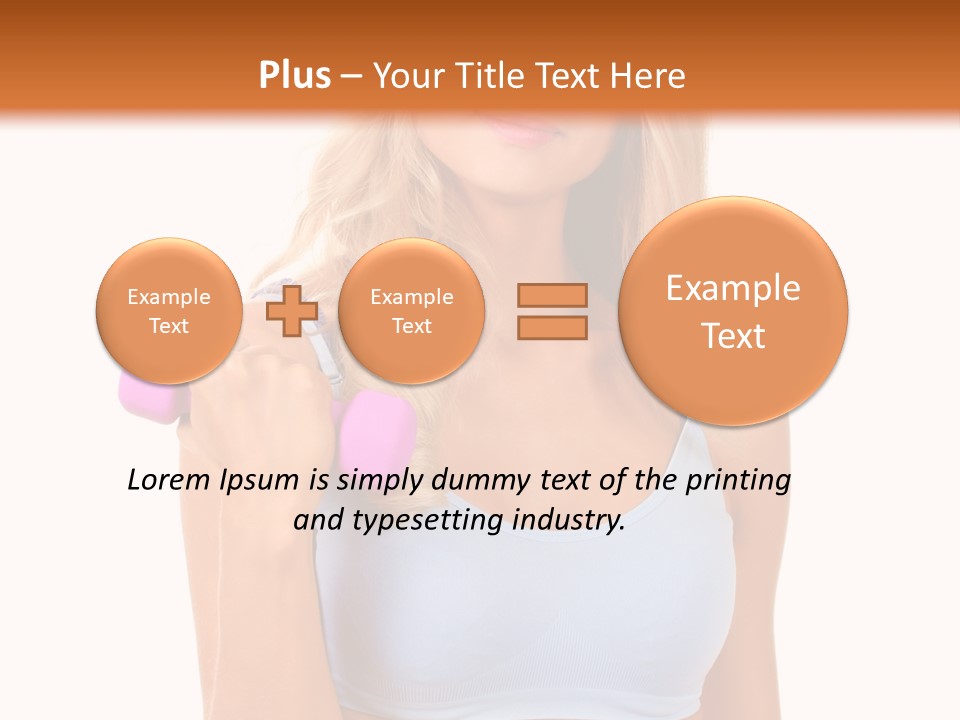 Woman Cauca Ian Exerci E PowerPoint Template