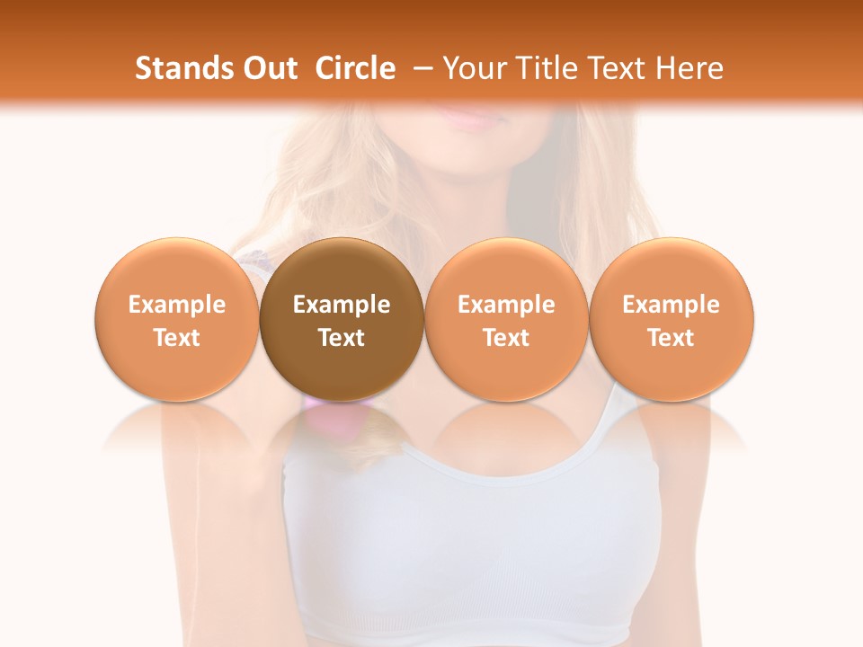 Woman Cauca Ian Exerci E PowerPoint Template