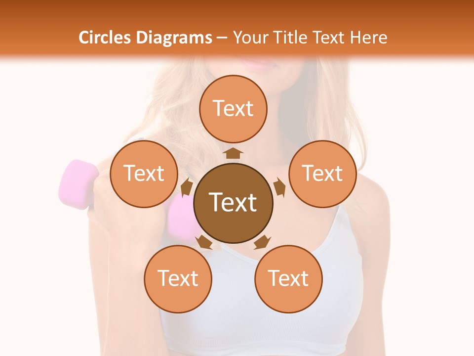 Woman Cauca Ian Exerci E PowerPoint Template