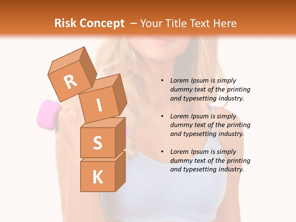 Woman Cauca Ian Exerci E PowerPoint Template