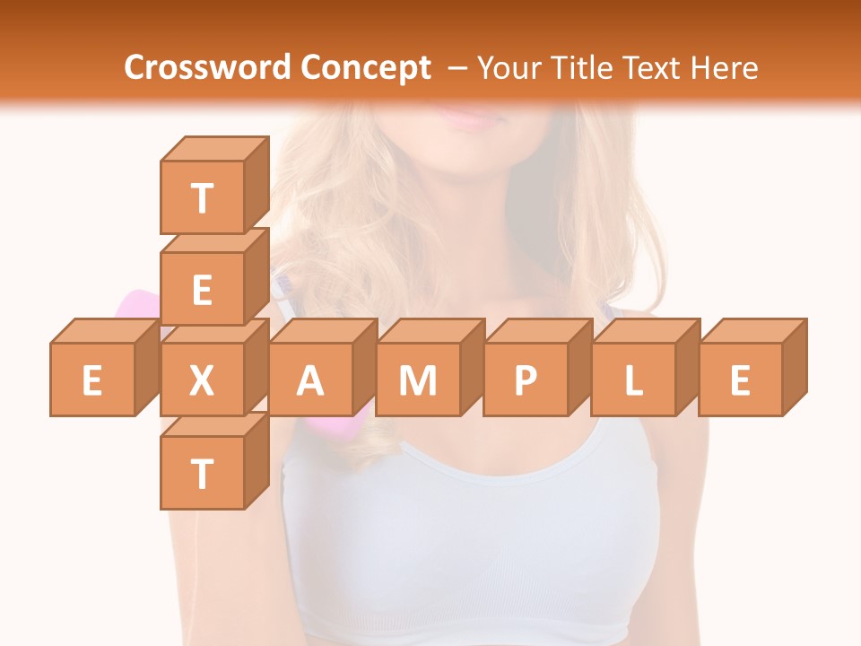 Woman Cauca Ian Exerci E PowerPoint Template