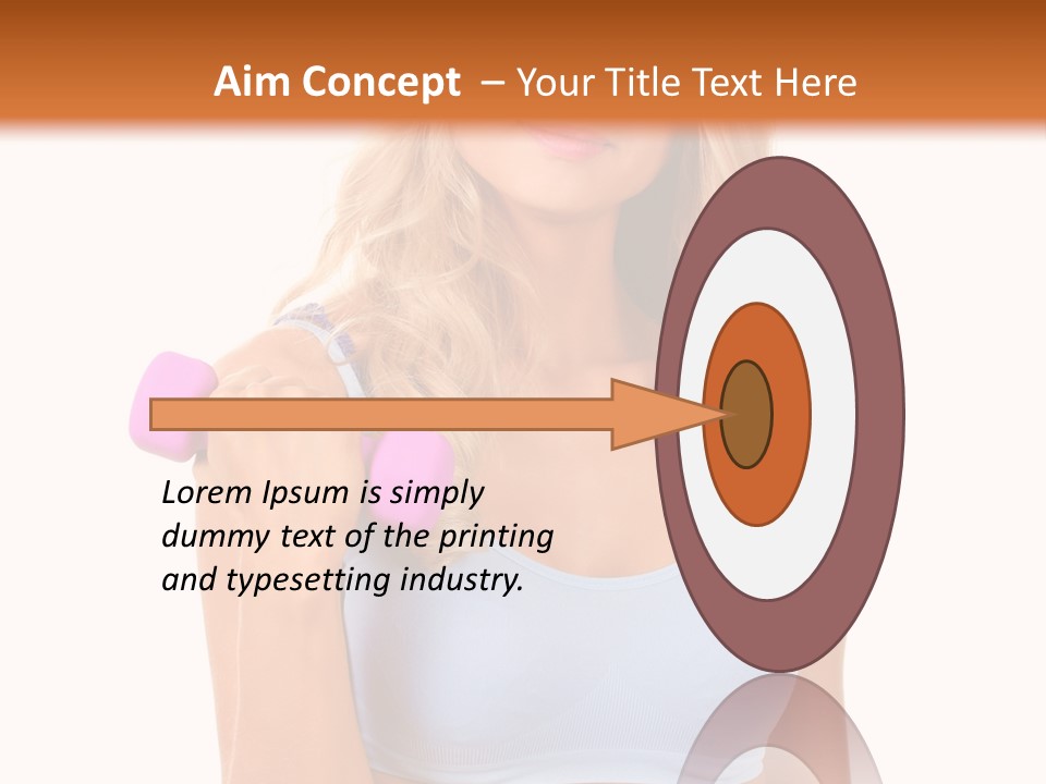 Woman Cauca Ian Exerci E PowerPoint Template