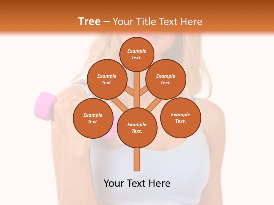 Woman Cauca Ian Exerci E PowerPoint Template