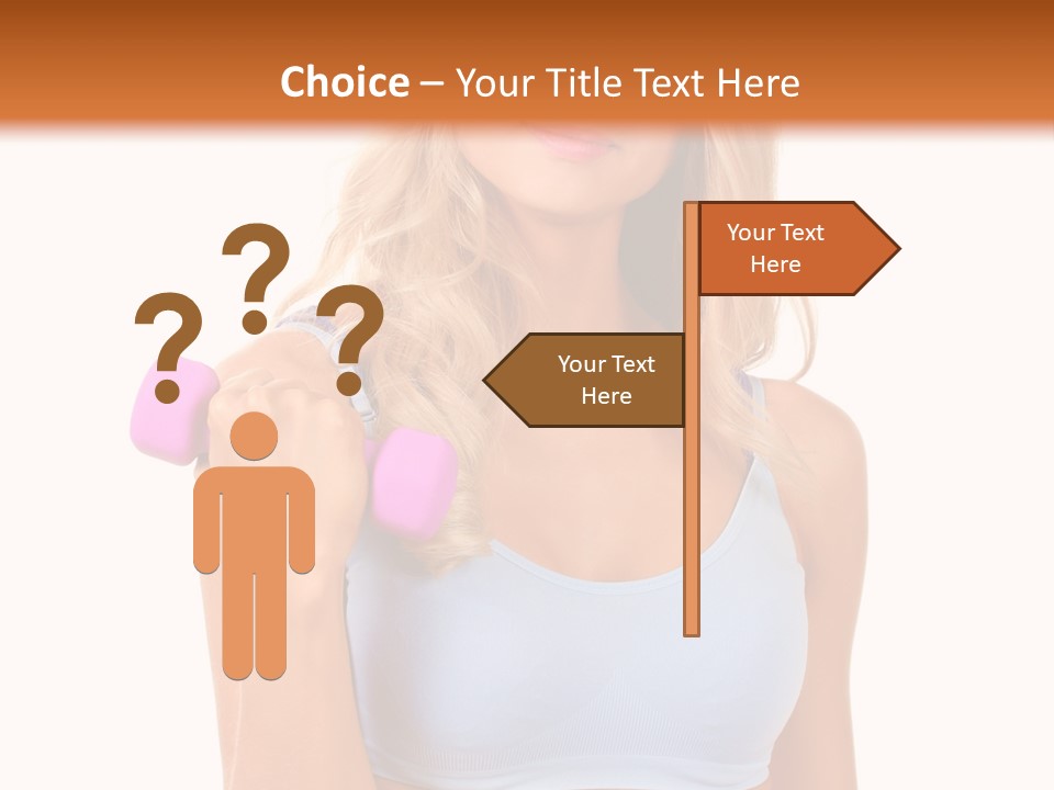 Woman Cauca Ian Exerci E PowerPoint Template