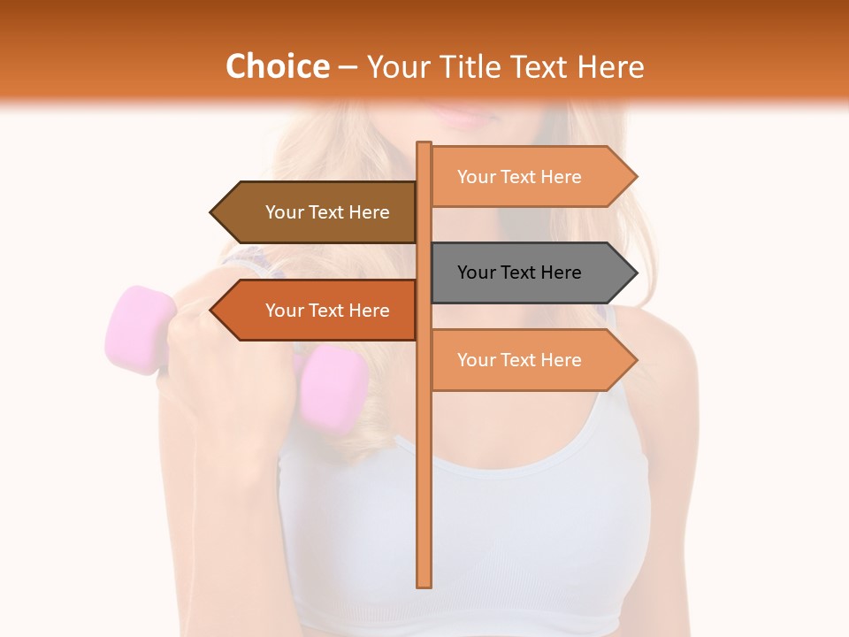 Woman Cauca Ian Exerci E PowerPoint Template