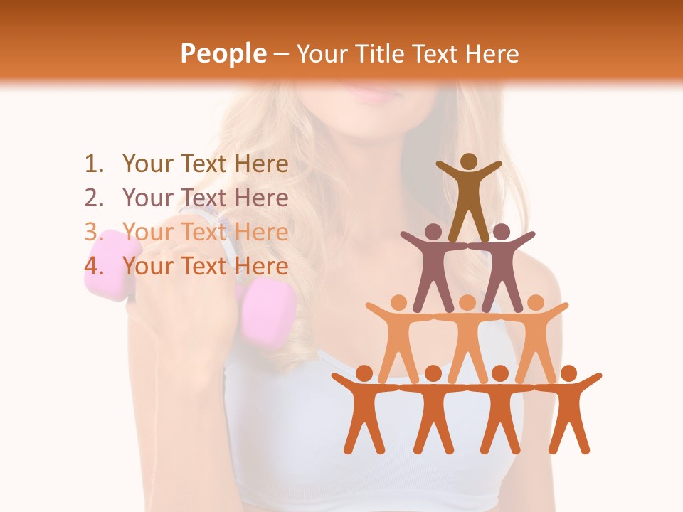 Woman Cauca Ian Exerci E PowerPoint Template