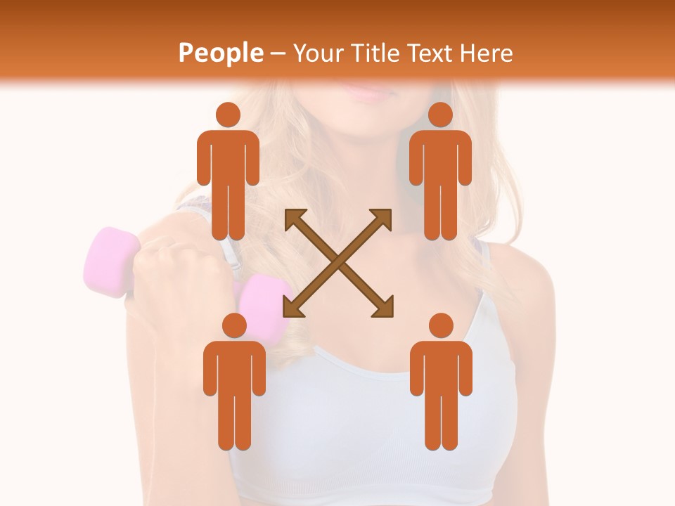 Woman Cauca Ian Exerci E PowerPoint Template