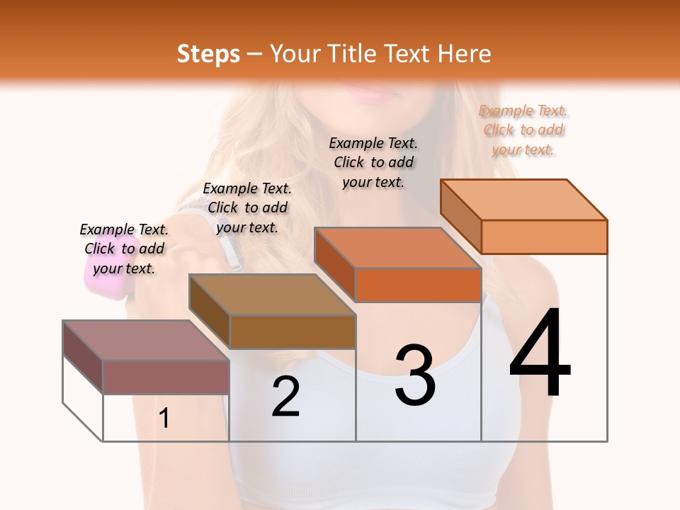 Woman Cauca Ian Exerci E PowerPoint Template