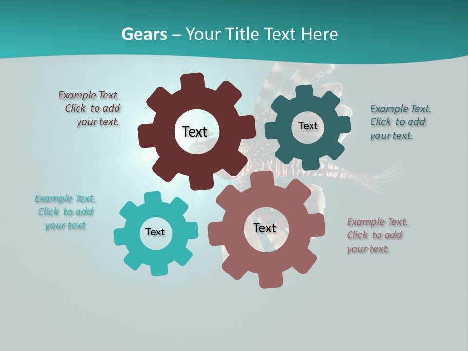 Underwater Blue Colour PowerPoint Template