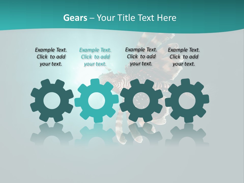 Underwater Blue Colour PowerPoint Template