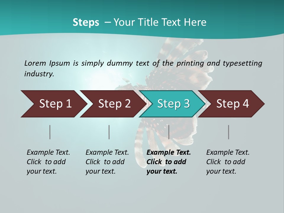 Underwater Blue Colour PowerPoint Template