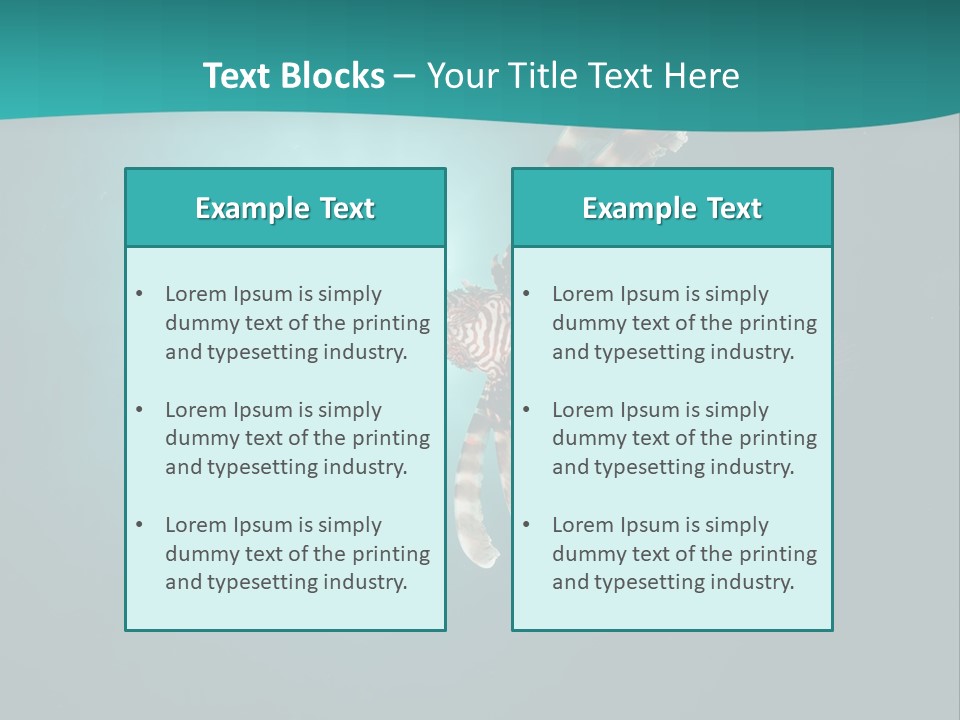 Underwater Blue Colour PowerPoint Template