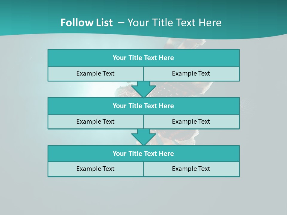 Underwater Blue Colour PowerPoint Template