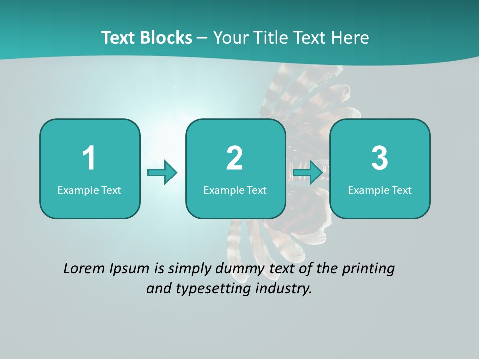 Underwater Blue Colour PowerPoint Template