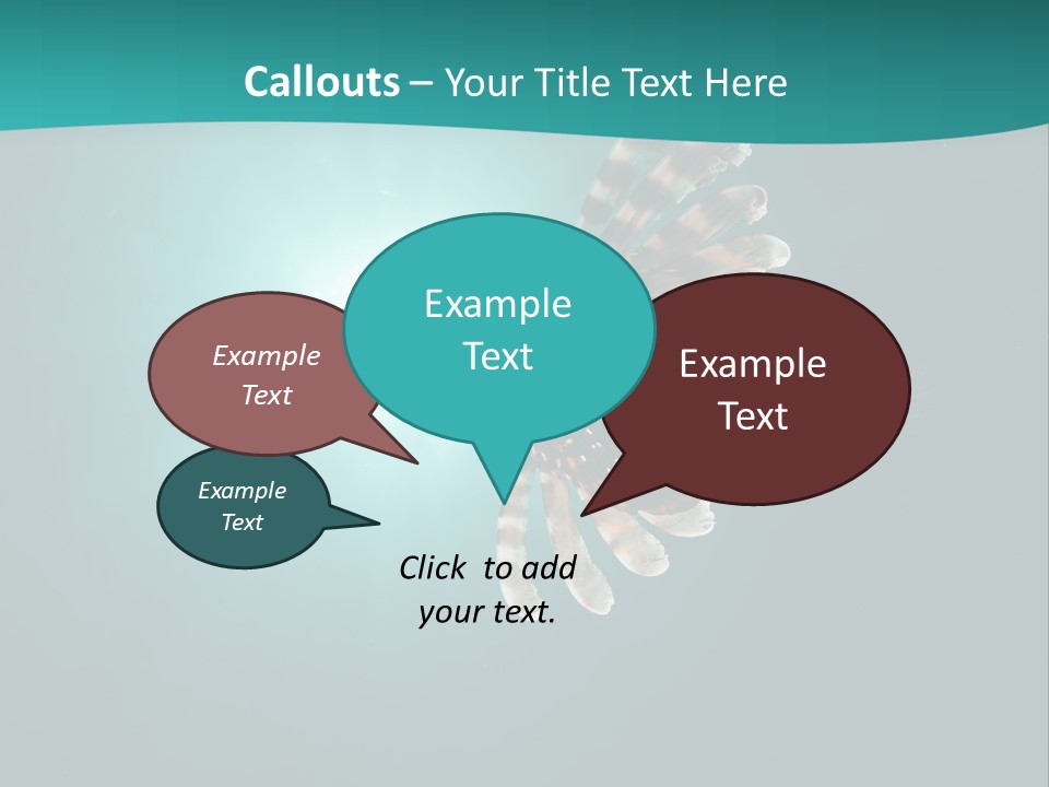 Underwater Blue Colour PowerPoint Template