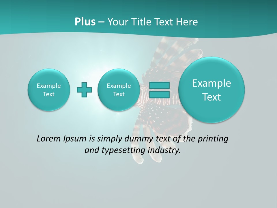 Underwater Blue Colour PowerPoint Template