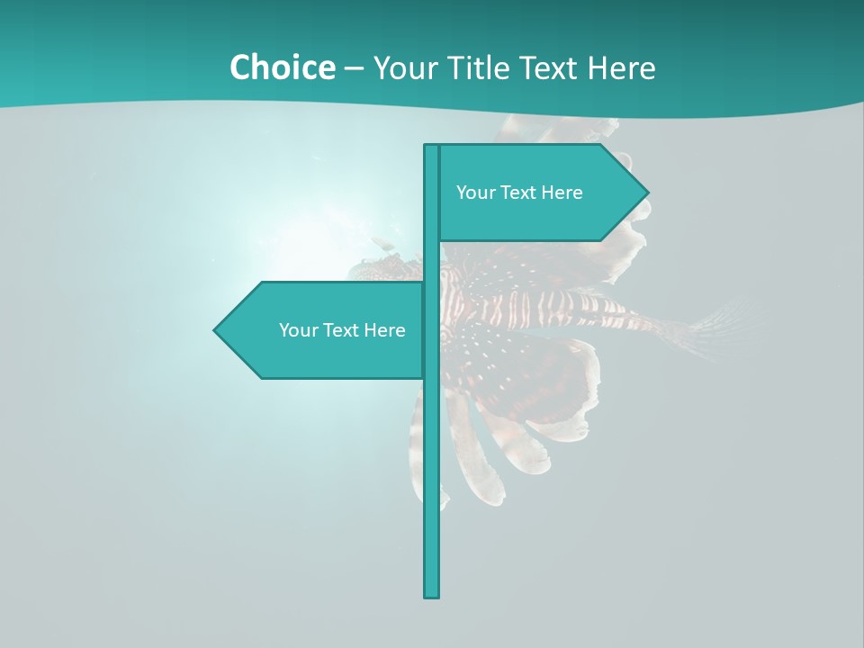 Underwater Blue Colour PowerPoint Template