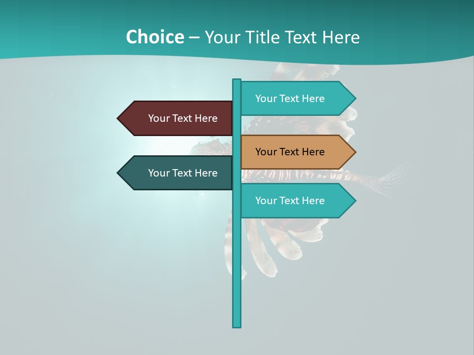 Underwater Blue Colour PowerPoint Template