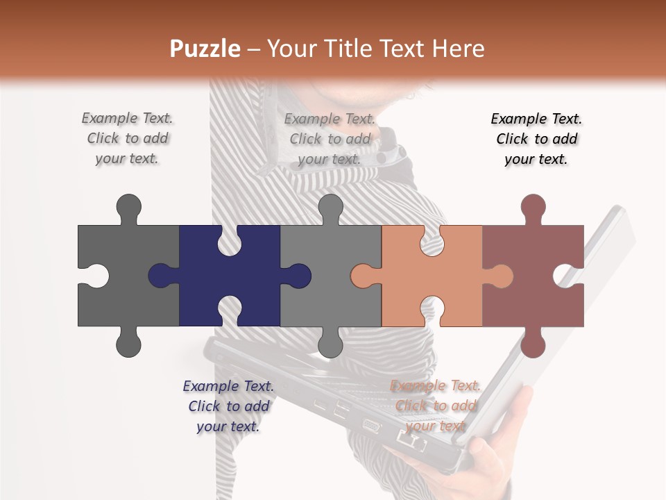 Internet Casual White PowerPoint Template