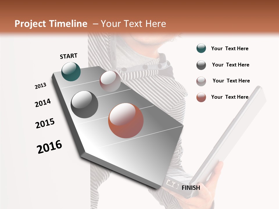 Internet Casual White PowerPoint Template