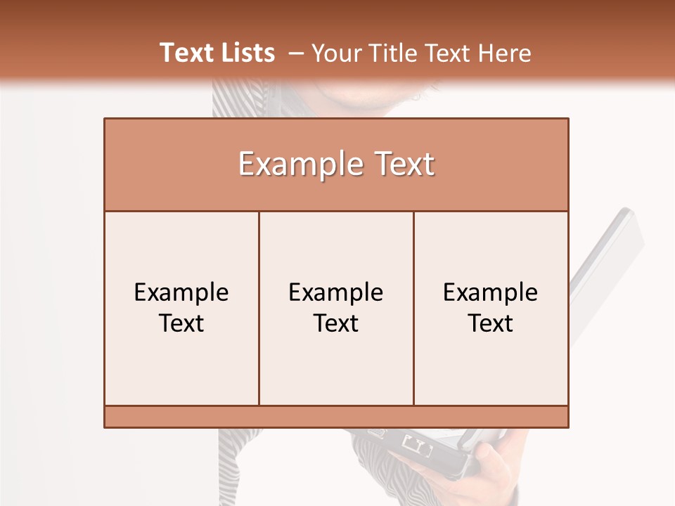 Internet Casual White PowerPoint Template