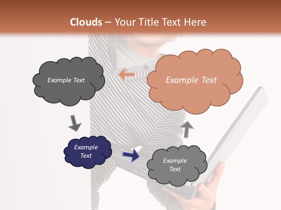 Internet Casual White PowerPoint Template